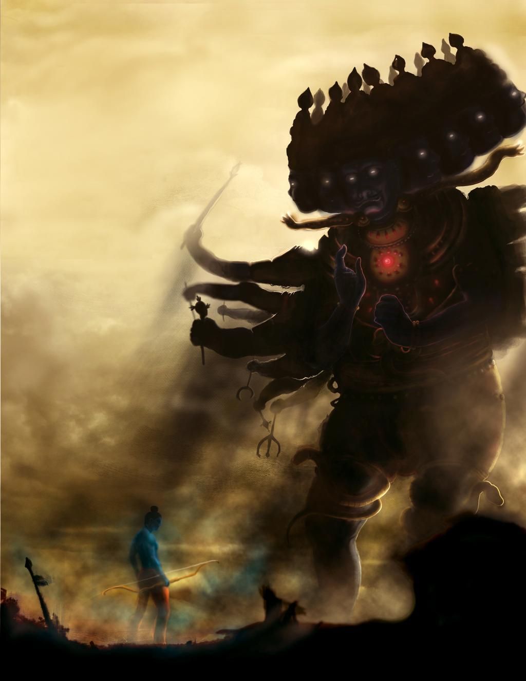 रामरावणयोर्युद्धं रामरावणयोरिव